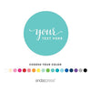 Fully Personalized Round Circle Gift Label Stickers-Set of 1-Andaz Press-