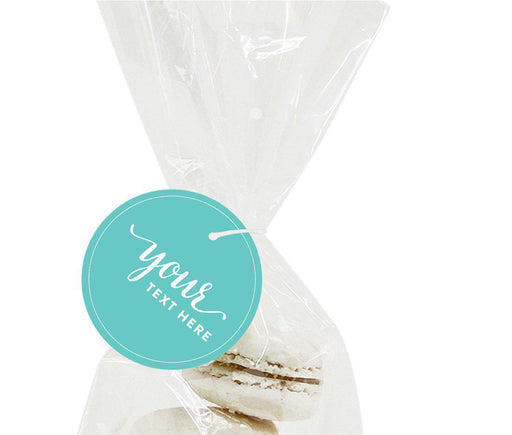 Fully Personalized Round Circle Gift Tags-Set of 24-Andaz Press-