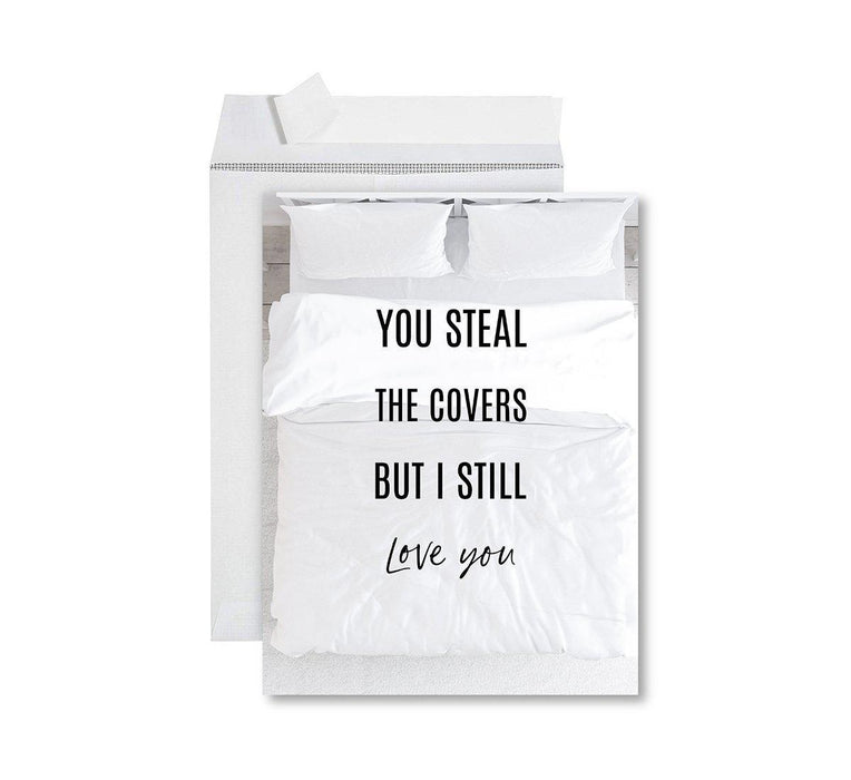 Funny 1st Year Wedding Anniversary Jumbo Card with Envelope, Anniversary Card for Wife, Husband-Set of 1-Andaz Press-Anniversary You Will Never Forget-