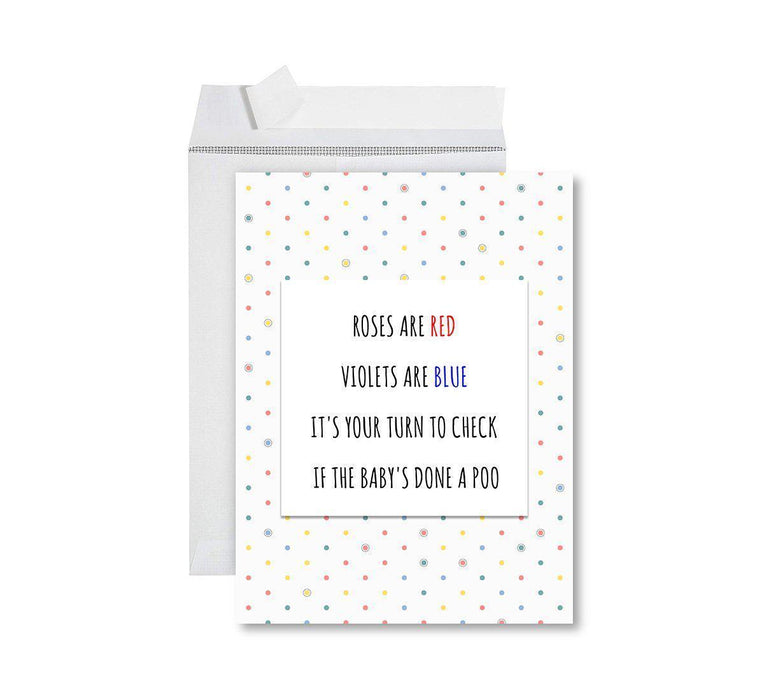 Funny 1st Year Wedding Anniversary Jumbo Card with Envelope, Anniversary Card for Wife, Husband-Set of 1-Andaz Press-Anniversary You Will Never Forget-