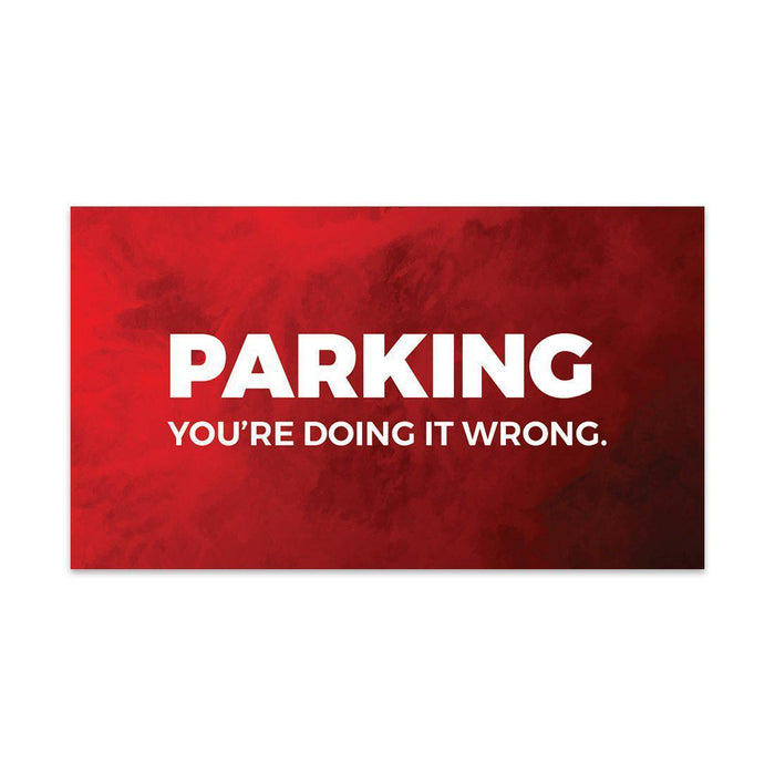 Funny Bad Parking, Prank Driving Fake Ticket Violation Gag Note-Set of 100-Andaz Press-You Park Like An Asshole-