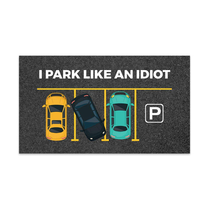 Funny Bad Parking, Prank Driving Fake Ticket Violation Gag Note-Set of 100-Andaz Press-I Park Like An Idiot-