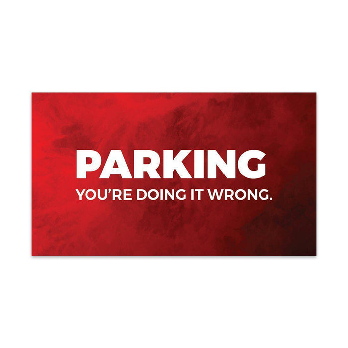 Funny Bad Parking, Prank Driving Fake Ticket Violation Gag Note-Set of 100-Andaz Press-Parking You're Doing It Wrong-