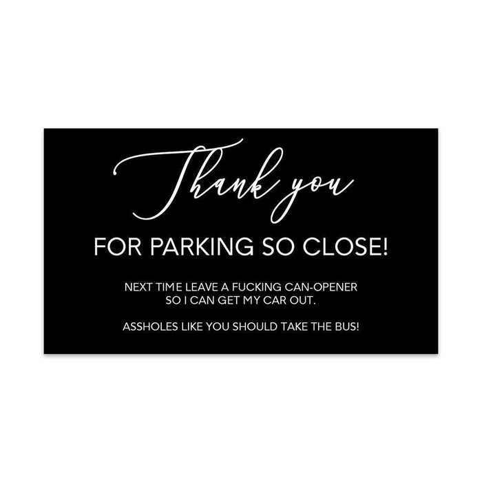 Funny Bad Parking, Prank Driving Fake Ticket Violation Gag Note-Set of 100-Andaz Press-Thank You For Parking So Close-