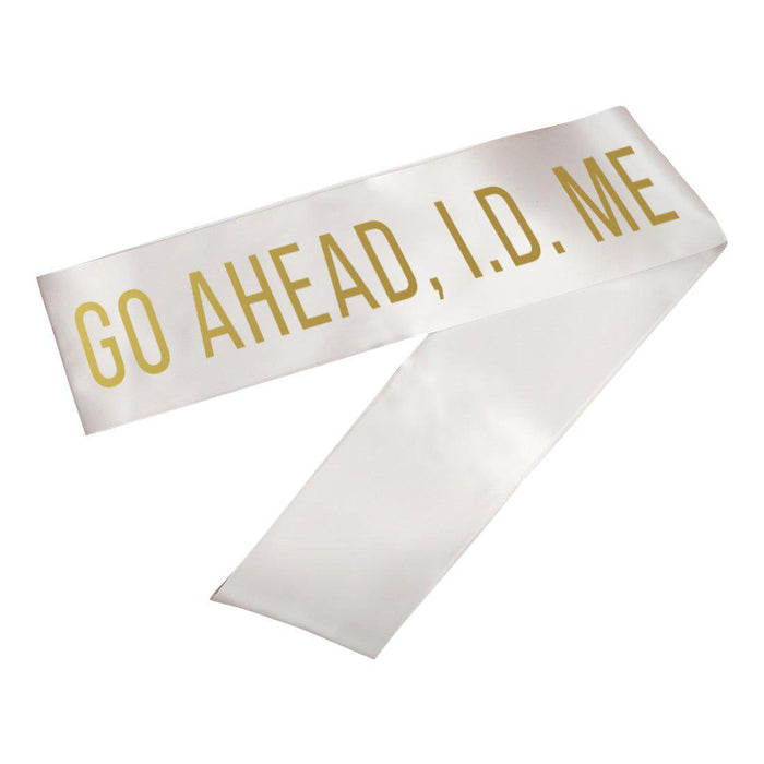 Funny Birthday Party Sashes-Set of 1-Andaz Press-Go Ahead-