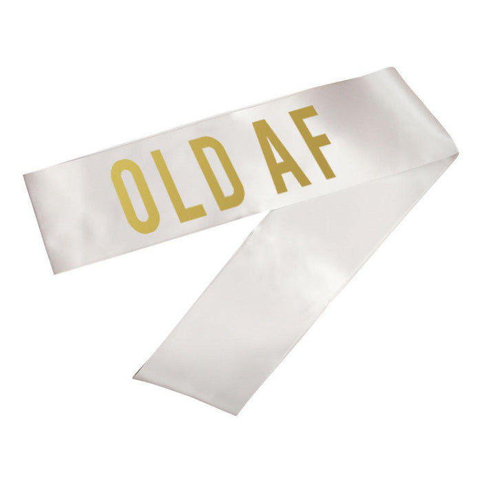Funny Birthday Party Sashes-Set of 1-Andaz Press-Old AF-