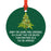 Funny Cannabis Weed Round Metal Christmas Ornament-Set of 1-Andaz Press-Alpaca-
