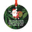 Funny Cannabis Weed Round Metal Christmas Ornament-Set of 1-Andaz Press-Alpaca-