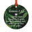 Funny Cannabis Weed Round Metal Christmas Ornament-Set of 1-Andaz Press-Alpaca-