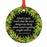 Funny Cannabis Weed Round Metal Christmas Ornament-Set of 1-Andaz Press-Alpaca-