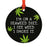 Funny Cannabis Weed Round Metal Christmas Ornament-Set of 1-Andaz Press-Alpaca-
