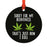 Funny Cannabis Weed Round Metal Christmas Ornament-Set of 1-Andaz Press-Roll-