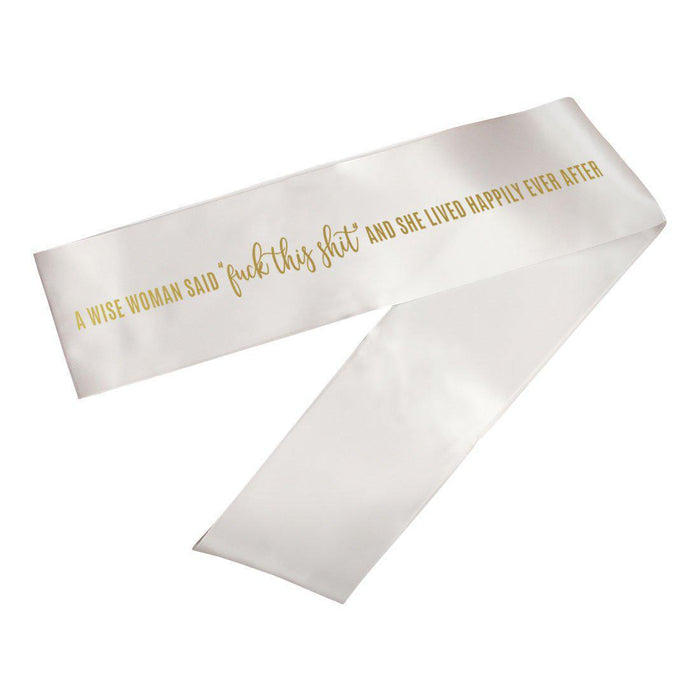 Funny Divorce Party Sashes-Set of 1-Andaz Press-Accurate Things-