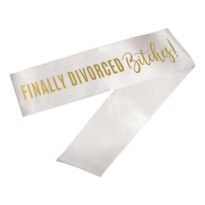 Funny Divorce Party Sashes-Set of 1-Andaz Press-Accurate Things-
