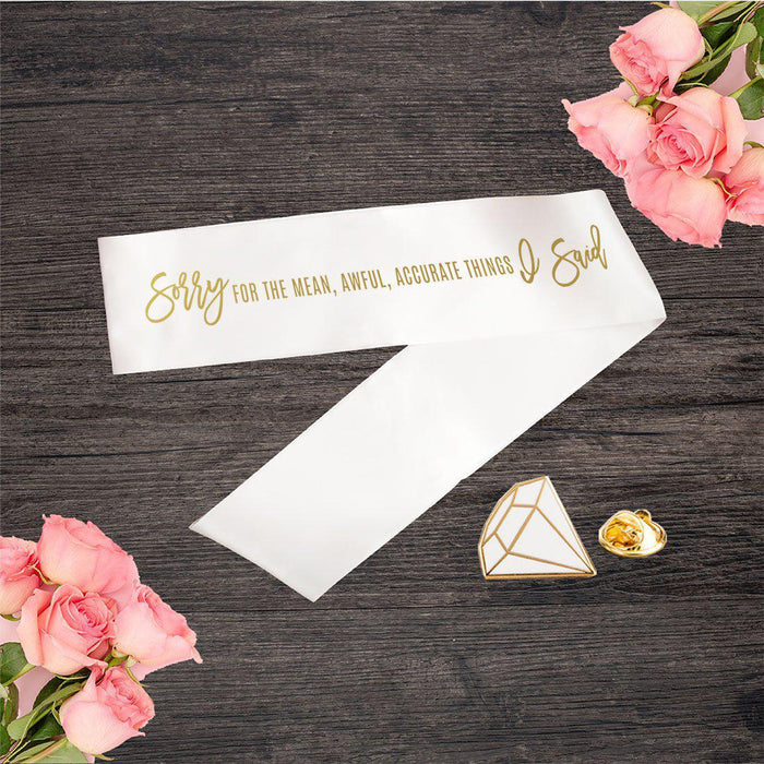 Funny Divorce Party Sashes-Set of 1-Andaz Press-Accurate Things-