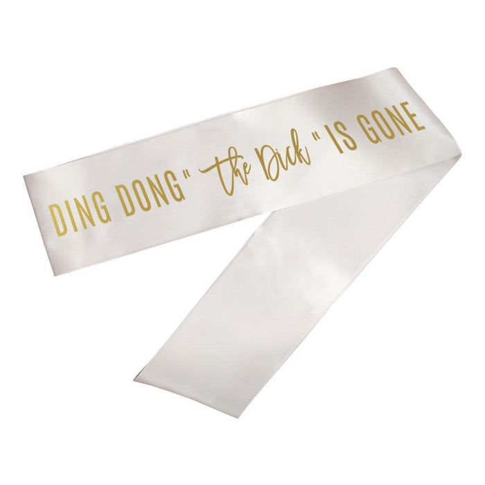 Funny Divorce Party Sashes-Set of 1-Andaz Press-Dick-