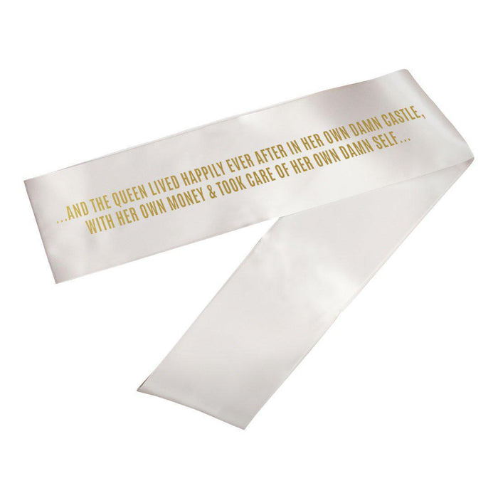 Funny Divorce Party Sashes-Set of 1-Andaz Press-Happily Ever After-