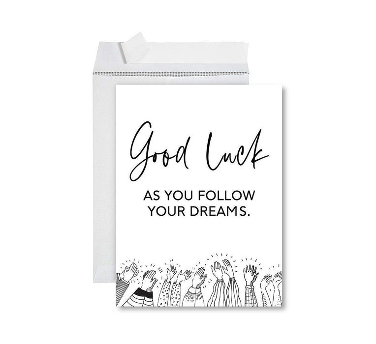 Funny Farewell Jumbo Card Blank Goodbye Greeting Card with Envelope-Set of 1-Andaz Press-New Coworkers Will Be Shit-