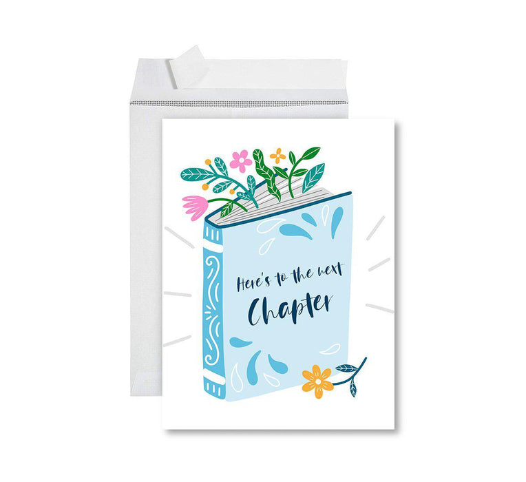 Funny Farewell Jumbo Card Blank Goodbye Greeting Card with Envelope-Set of 1-Andaz Press-New Coworkers Will Be Shit-