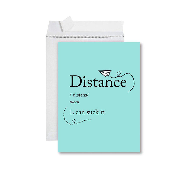 Funny Farewell Jumbo Card Blank Goodbye Greeting Card with Envelope-Set of 1-Andaz Press-New Coworkers Will Be Shit-