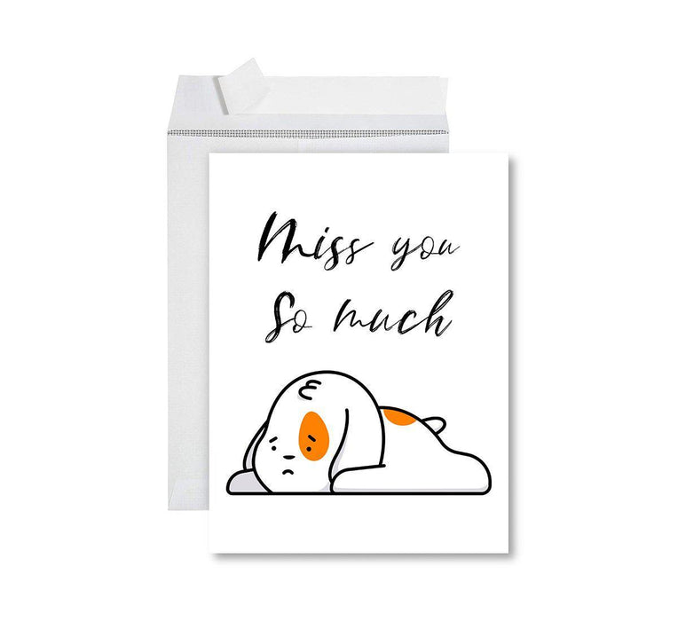 Funny Farewell Jumbo Card Blank Goodbye Greeting Card with Envelope-Set of 1-Andaz Press-New Coworkers Will Be Shit-