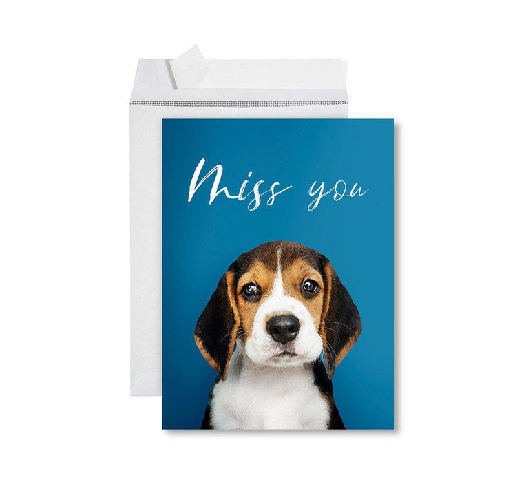 Funny Farewell Jumbo Card Blank Goodbye Greeting Card with Envelope-Set of 1-Andaz Press-Miss You-
