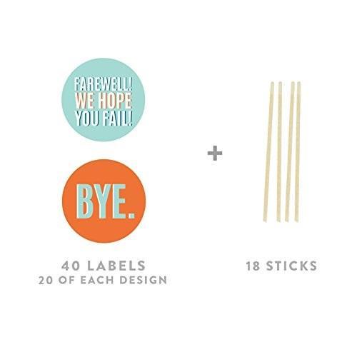 Funny Farewell Retirement, Farewell! We Hope You Fail Cupcake Toppers DIY Kit-Set of 20-Andaz Press-