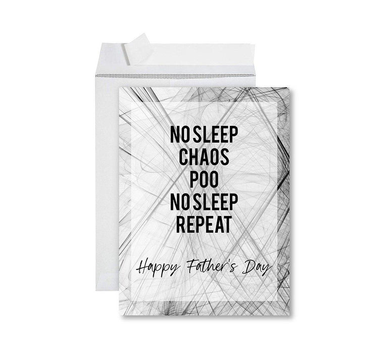 Funny Father's Day Jumbo Card With Envelope, Bonus Dad, Stepfather, Foster Dad-Set of 1-Andaz Press-Excellent Parenting-