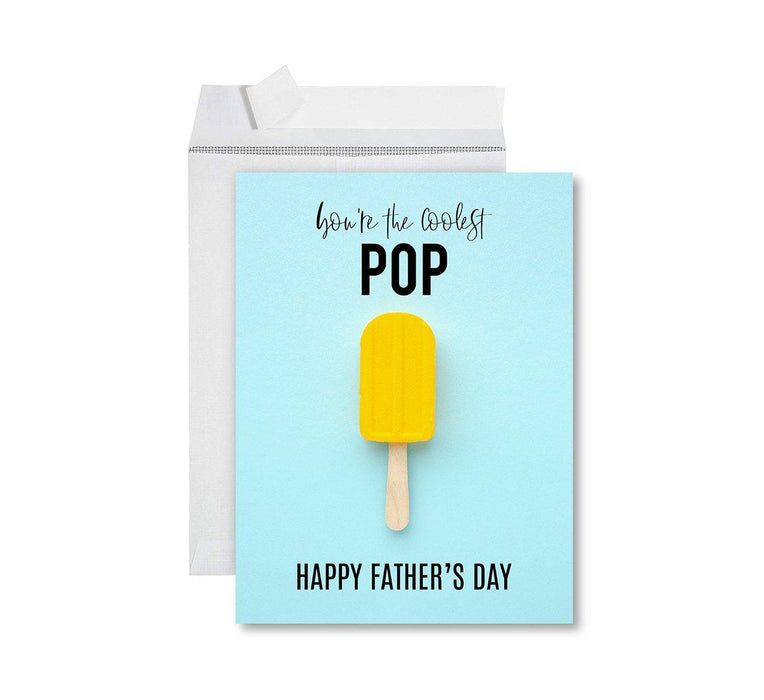 Funny Father's Day Jumbo Card With Envelope, Bonus Dad, Stepfather, Foster Dad-Set of 1-Andaz Press-Excellent Parenting-