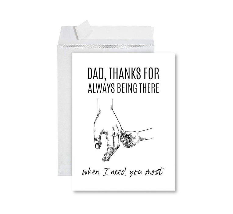 Funny Father's Day Jumbo Card With Envelope, Bonus Dad, Stepfather, Foster Dad-Set of 1-Andaz Press-Excellent Parenting-