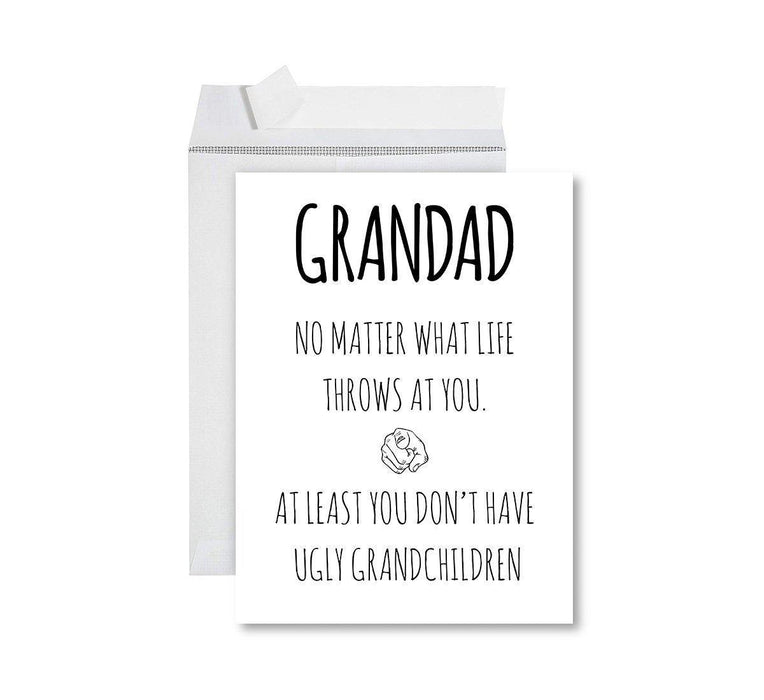 Funny Father's Day Jumbo Card With Envelope, Bonus Dad, Stepfather, Foster Dad-Set of 1-Andaz Press-Excellent Parenting-