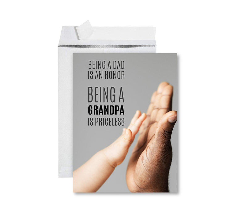 Funny Father's Day Jumbo Card With Envelope, Bonus Dad, Stepfather, Foster Dad-Set of 1-Andaz Press-Excellent Parenting-