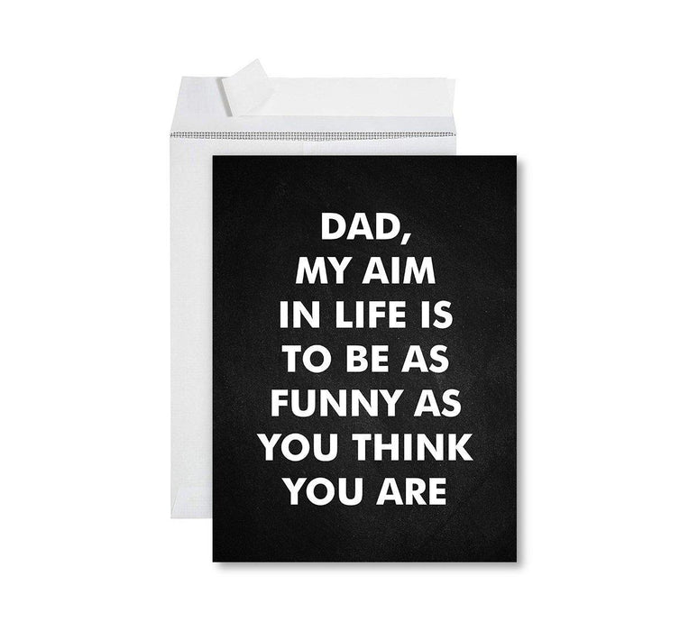 Funny Father's Day Jumbo Card With Envelope, Bonus Dad, Stepfather, Foster Dad-Set of 1-Andaz Press-Excellent Parenting-