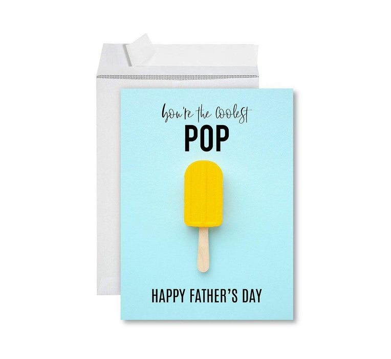 Funny Father's Day Jumbo Card With Envelope, Bonus Dad, Stepfather, Foster Dad-Set of 1-Andaz Press-Coolest Pop-