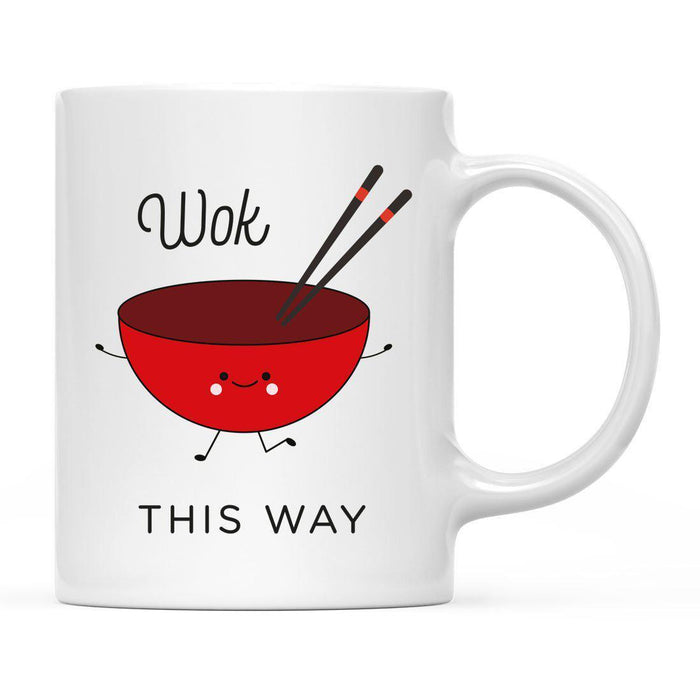 Funny Food Pun 11oz. Ceramic Coffee Tea Mug-Set of 1-Andaz Press-Chopsticks-
