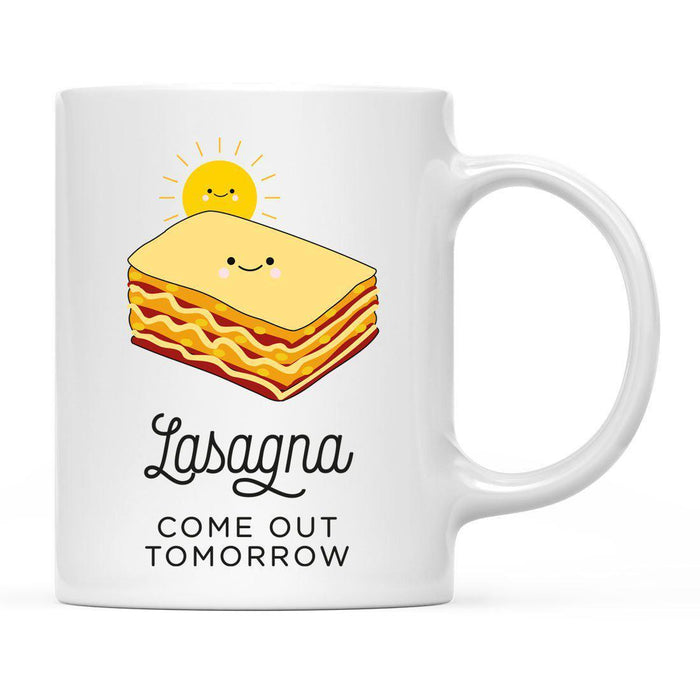 Funny Food Pun 11oz. Ceramic Coffee Tea Mug-Set of 1-Andaz Press-Lasagna-