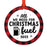 Funny Gas Round Metal Christmas Tree Ornament 2022, White Elephant Ideas-Set of 1-Andaz Press-Full Gasoline Wallet Empty-