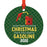 Funny Gas Round Metal Christmas Tree Ornament 2022, White Elephant Ideas-Set of 1-Andaz Press-A Full Tank Of Gasoline-