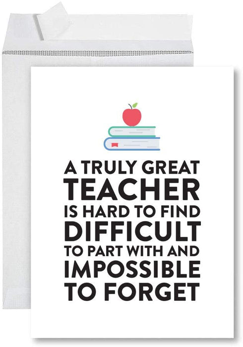 Funny Jumbo Retirement Card With Envelope Greeting Card For Essential Workers-Set of 1-Andaz Press-Seen It Smelled It Touched It Retired Nurse-