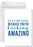 Funny Jumbo Thank You Card With Envelope, Greeting Card-Set of 1-Andaz Press-You're F*cking Amazing-