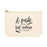 Funny Makeup Bag Canvas Cosmetic Bag with Zipper Makeup Pouch Design 1-Set of 1-Andaz Press-Cute Eyelashes-