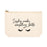 Funny Makeup Bag Canvas Cosmetic Bag with Zipper Makeup Pouch Design 1-Set of 1-Andaz Press-Cute Eyelashes-