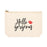Funny Makeup Bag Canvas Cosmetic Bag with Zipper Makeup Pouch Design 1-Set of 1-Andaz Press-Cute Eyelashes-