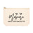 Funny Makeup Bag Canvas Cosmetic Bag with Zipper Makeup Pouch Design 1-Set of 1-Andaz Press-Cute Eyelashes-