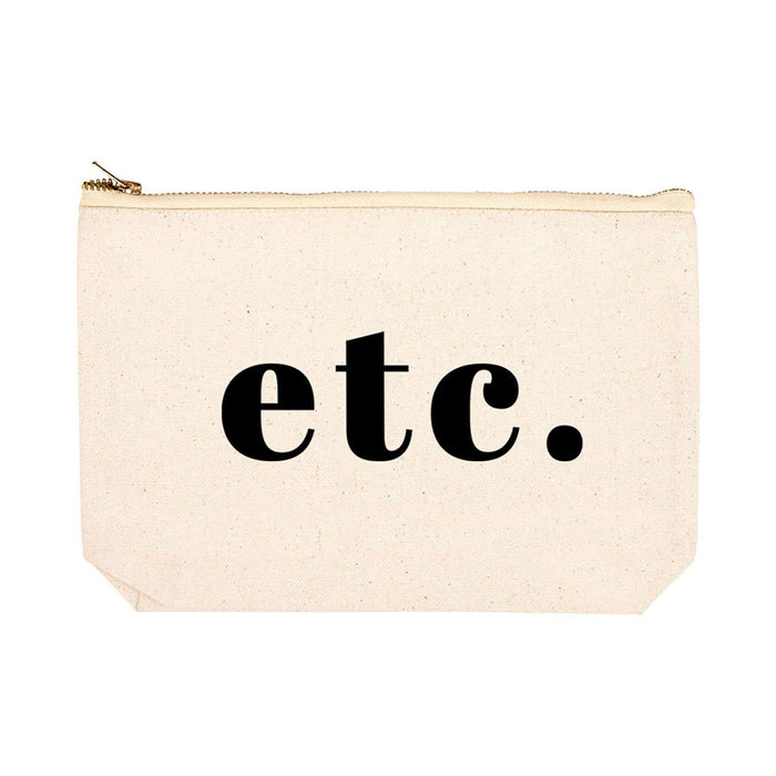 Funny Makeup Bag Canvas Cosmetic Bag with Zipper Makeup Pouch Design 1-Set of 1-Andaz Press-Cute Eyelashes-