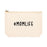 Funny Makeup Bag Canvas Cosmetic Bag with Zipper Makeup Pouch Design 1-Set of 1-Andaz Press-Cute Eyelashes-