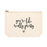 Funny Makeup Bag Canvas Cosmetic Bag with Zipper Makeup Pouch Design 1-Set of 1-Andaz Press-Cute Eyelashes-