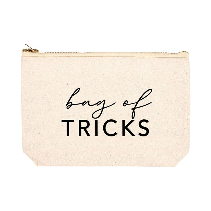 Funny Makeup Bag Canvas Cosmetic Bag with Zipper Makeup Pouch Design 1-Set of 1-Andaz Press-Bag Of Tricks-