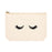 Funny Makeup Bag Canvas Cosmetic Bag with Zipper Makeup Pouch Design 1-Set of 1-Andaz Press-Cute Eyelashes-