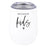 Funny Mother's Day Wine Tumbler with Lid 12 Oz Stemless Stainless Steel Insulated-Set of 1-Andaz Press-Because Mommin Ain't Easy-